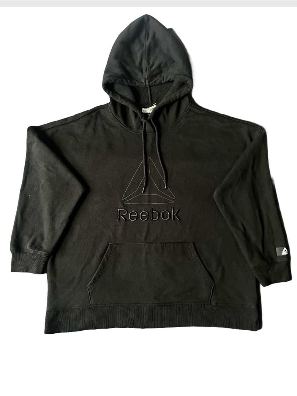 Reebok Black Zip-Up Style Hooded Sweater